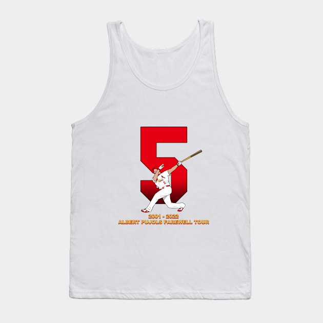 Albert Pujols Farewell Tour Tank Top by Cheezy Studios